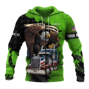 Iveco Gift For Truckers Exclusive Logo Zipper Hoodie BLT11225A4IVCZHD