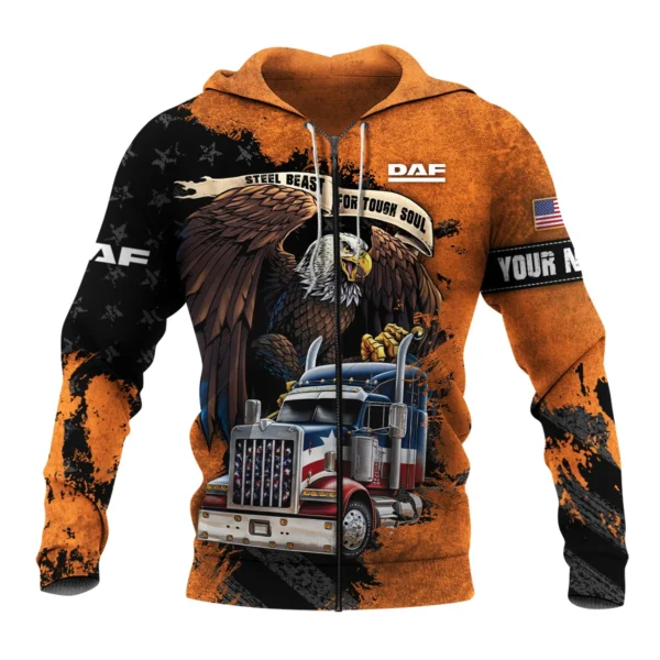 DAF Trucks Gift For Truckers Exclusive Logo Zipper Hoodie BLT11225A6DAFZHD