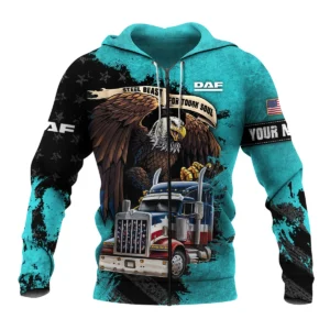 DAF Trucks Gift For Truckers Exclusive Logo Zipper Hoodie BLT11225A8DAFZHD