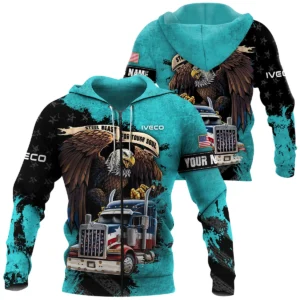 Iveco Gift For Truckers Exclusive Logo Zipper Hoodie BLT11225A8IVCZHD
