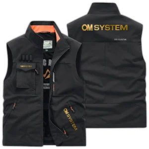 OM SYSTEM Photography Videography Exclusive Logo Outdoor Vest BLPT61124A2OMSOSV