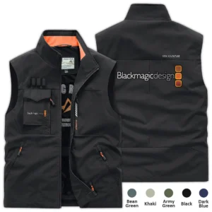 Blackmagic Design Photography Videography Exclusive Logo Outdoor Vest BLPV9924ABMDOSV