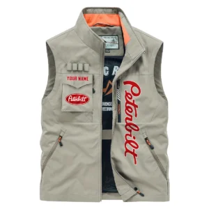 Peterbilt Gift For Truckers Exclusive Logo Outdoor Vest BLT15225PTB