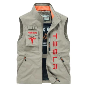 Tesla Semi Gift For Truckers Exclusive Logo Outdoor Vest BLT15225TES