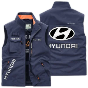 Hyundai Trucks Gift For Truckers Exclusive Logo Outdoor Vest BLT16225HD
