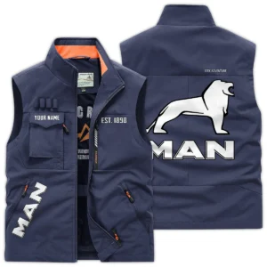 MAN Truck Gift For Truckers Exclusive Logo Outdoor Vest BLT16225MAN