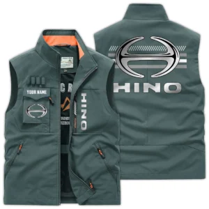 Hino Motors Gift For Truckers Exclusive Logo Outdoor Vest BLT14225HN