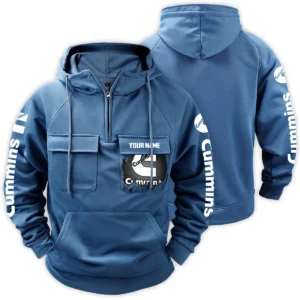Cummins Gift For Truckers Exclusive Logo Tactical Quarter Zip Hoodie BLT3225CM
