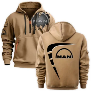 MAN Truck Gift For Truckers Exclusive Logo Fashion Hoodie Half Zipper BLT5225MAN