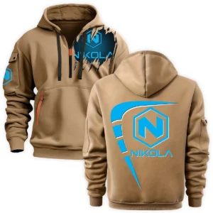 Nikola Gift For Truckers Exclusive Logo Fashion Hoodie Half Zipper BLT5225NKL