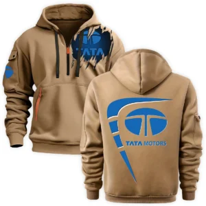 Tata Motors Gift For Truckers Exclusive Logo Fashion Hoodie Half Zipper BLT5225TM