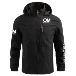 OM SYSTEM Photography Videography Exclusive Logo Waterproof Outdoor Jacket BLPT61124A1OMSWOJ