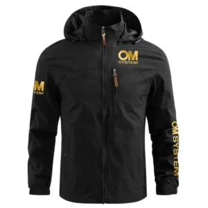 OM SYSTEM Photography Videography Exclusive Logo Waterproof Outdoor Jacket BLPT61124A2OMSWOJ