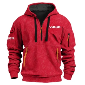 Canon Photography Videography Exclusive Logo Fashion Hoodie Half Zipper BLPT10225CN