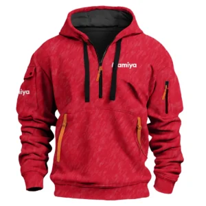Mamiya Photography Videography Exclusive Logo Fashion Hoodie Half Zipper BLPT10225MAM