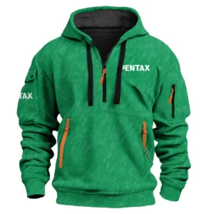 Pentax Photography Videography Exclusive Logo Fashion Hoodie Half Zipper BLPT10225PT