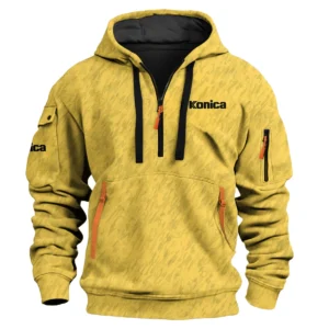 Konica Photography Videography Exclusive Logo Fashion Hoodie Half Zipper BLPT10225KNC