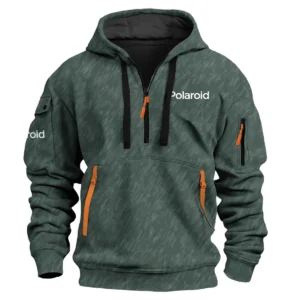 Polaroid Photography Videography Exclusive Logo Fashion Hoodie Half Zipper BLPT10225PLR