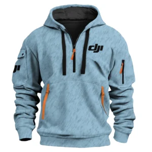 DJI Photography Videography Exclusive Logo Fashion Hoodie Half Zipper BLPT10225DJI