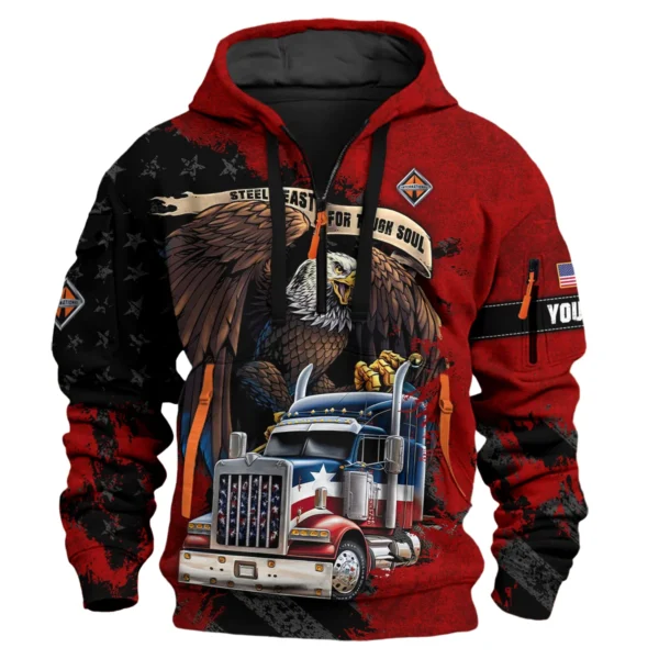 International Trucks Gift For Truckers Exclusive Logo Hoodie Half Zip BLT11225A1IT3HZ