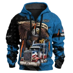 Autocar Trucks Gift For Truckers Exclusive Logo Hoodie Half Zip BLT11225A3ATC3HZ