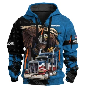 Paccar Gift For Truckers Exclusive Logo Hoodie Half Zip BLT11225A3PAC3HZ