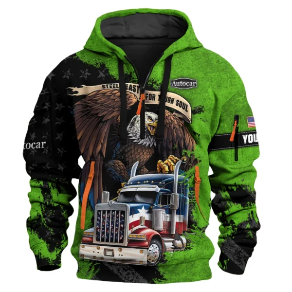 Autocar Trucks Gift For Truckers Exclusive Logo Hoodie Half Zip BLT11225A4ATC3HZ