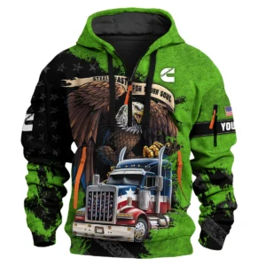 Cummins Gift For Truckers Exclusive Logo Hoodie Half Zip BLT11225A4CM3HZ