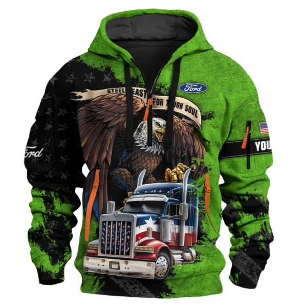 Ford Trucks Gift For Truckers Exclusive Logo Hoodie Half Zip BLT11225A4FT3HZ