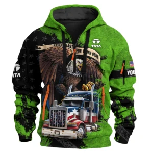 Tata Motors Gift For Truckers Exclusive Logo Hoodie Half Zip BLT11225A4TM3HZ