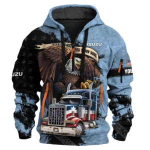 Isuzu Trucks Gift For Truckers Exclusive Logo Hoodie Half Zip BLT11225A5ISZ3HZ