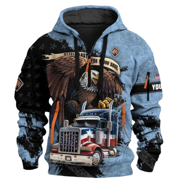 International Trucks Gift For Truckers Exclusive Logo Hoodie Half Zip BLT11225A5IT3HZ
