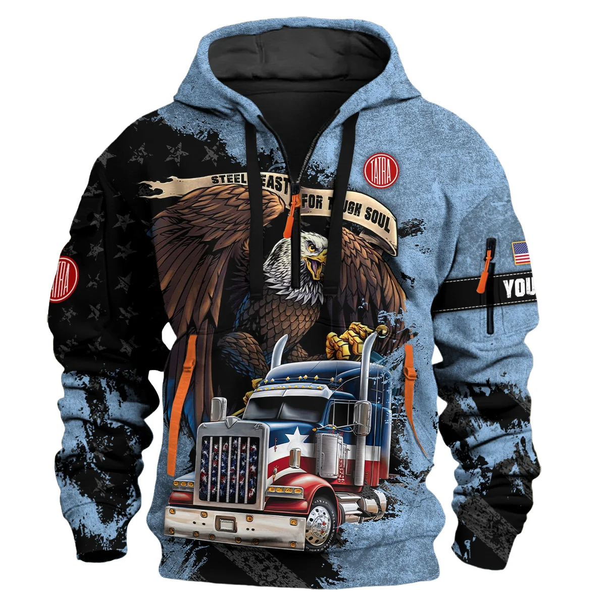 Tatra Trucks Gift For Truckers Exclusive Logo Hoodie Half Zip BLT11225A5TT3HZ