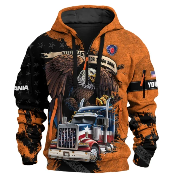 Scania Gift For Truckers Exclusive Logo Hoodie Half Zip BLT11225A6SCA3HZ