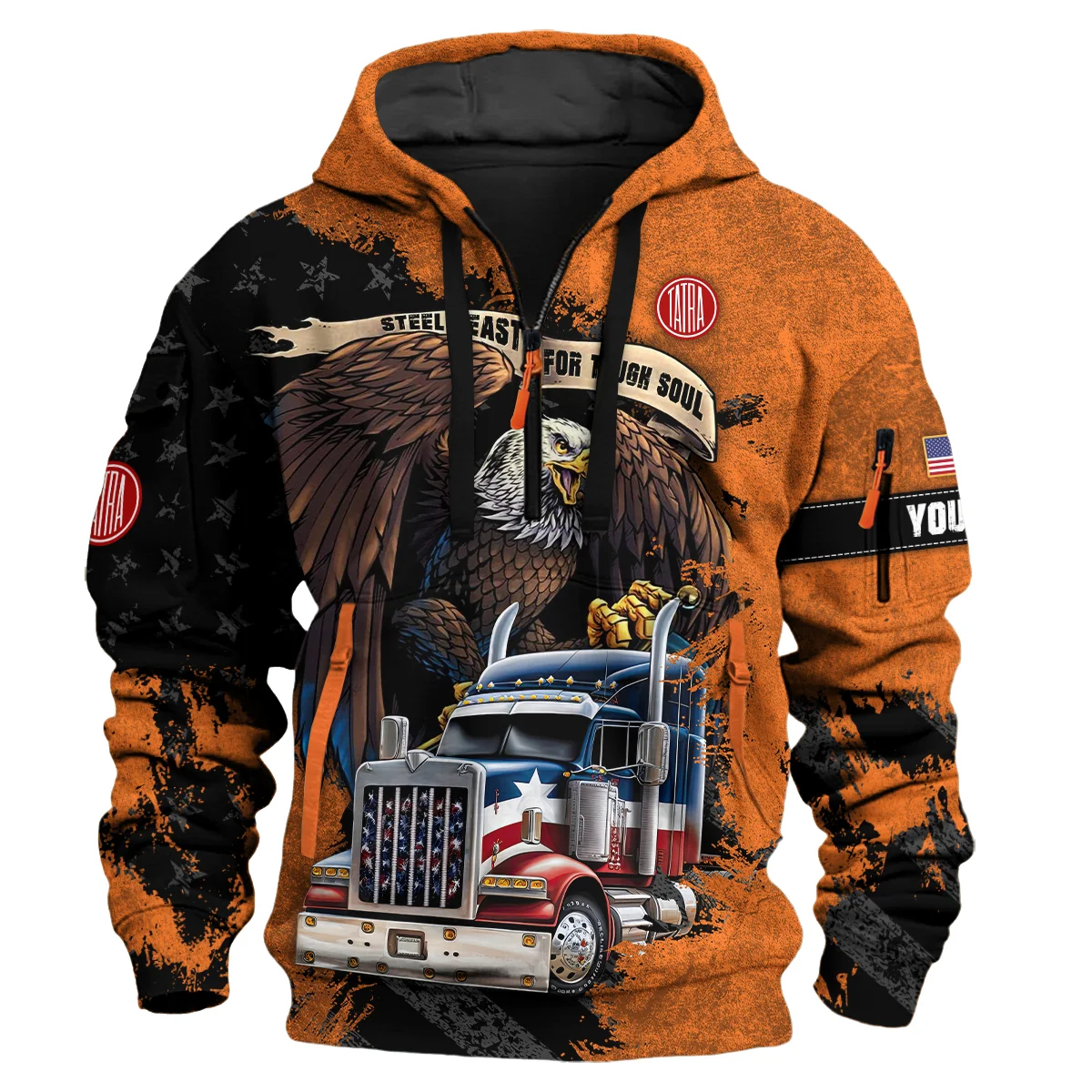 Tatra Trucks Gift For Truckers Exclusive Logo Hoodie Half Zip BLT11225A6TT3HZ