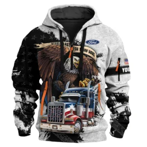 Ford Trucks Gift For Truckers Exclusive Logo Hoodie Half Zip BLT11225A7FT3HZ