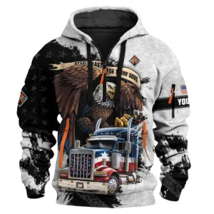 International Trucks Gift For Truckers Exclusive Logo Hoodie Half Zip BLT11225A7IT3HZ