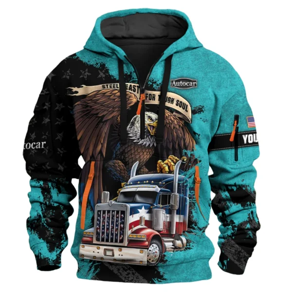 Autocar Trucks Gift For Truckers Exclusive Logo Hoodie Half Zip BLT11225A8ATC3HZ