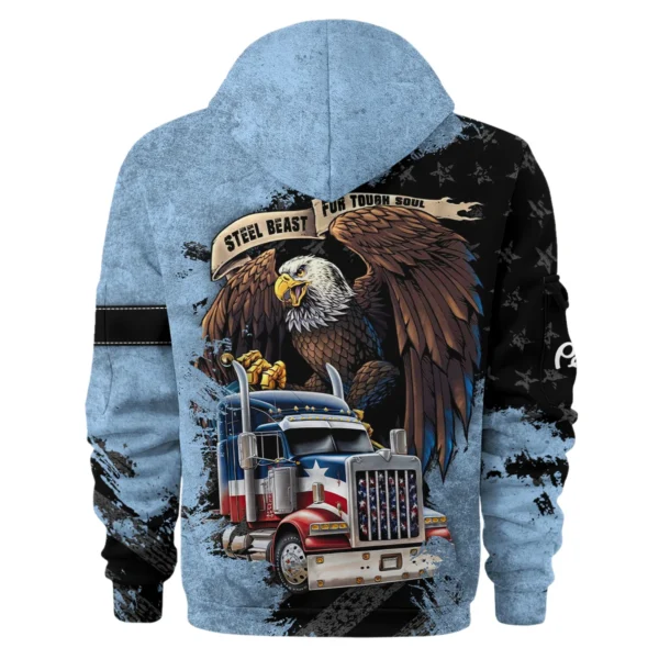 Peterbilt Gift For Truckers Exclusive Logo Hoodie Half Zip BLT11225A5PTB3HZ