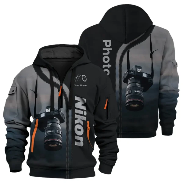 Nikon Special Release Hoodie Half Zip All Over Prints BLPT1225A3NK