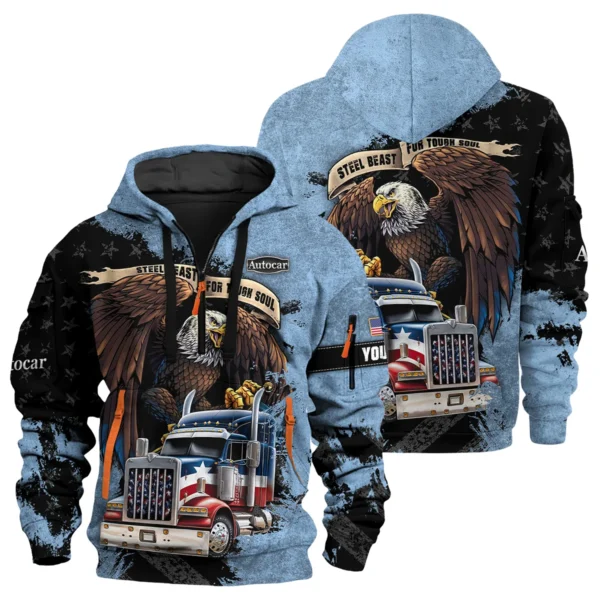 Autocar Trucks Gift For Truckers Exclusive Logo Hoodie Half Zip BLT11225A5ATC3HZ
