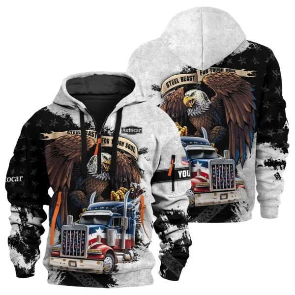 Autocar Trucks Gift For Truckers Exclusive Logo Hoodie Half Zip BLT11225A7ATC3HZ
