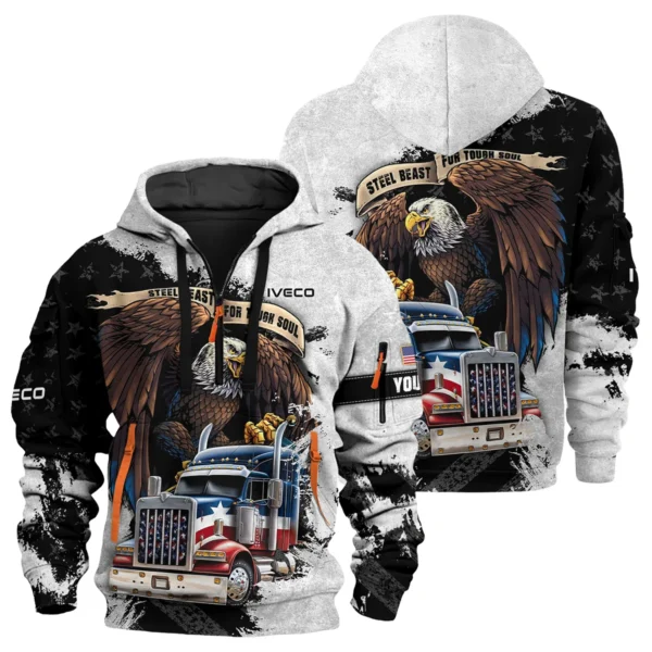Iveco Gift For Truckers Exclusive Logo Hoodie Half Zip BLT11225A7IVC3HZ