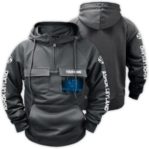 Ashok Leyland Gift For Truckers Exclusive Logo Tactical Quarter Zip Hoodie BLT3225AL