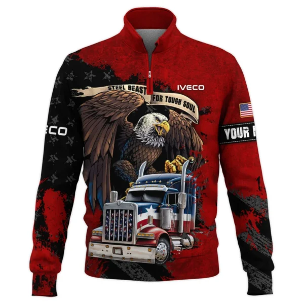 Iveco Gift For Truckers Quarter-Zip Jacket All Over Prints BLT11225A1IVCQTZ