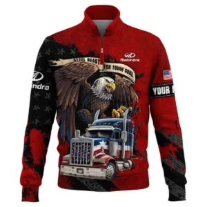 Mahindra Gift For Truckers Quarter-Zip Jacket All Over Prints BLT11225A1MHDQTZ