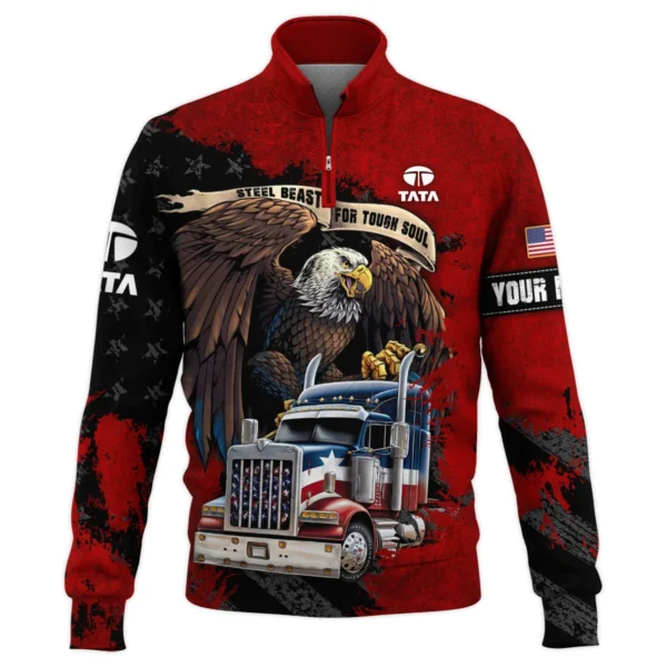 Tata Motors Gift For Truckers Quarter-Zip Jacket All Over Prints BLT11225A1TMQTZ
