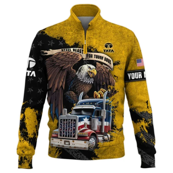 Tata Motors Gift For Truckers Quarter-Zip Jacket All Over Prints BLT11225A2TMQTZ
