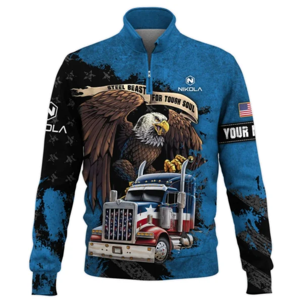 Nikola Gift For Truckers Quarter-Zip Jacket All Over Prints BLT11225A3NKLQTZ