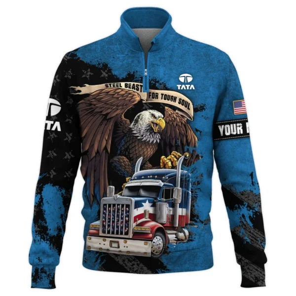 Tata Motors Gift For Truckers Quarter-Zip Jacket All Over Prints BLT11225A3TMQTZ